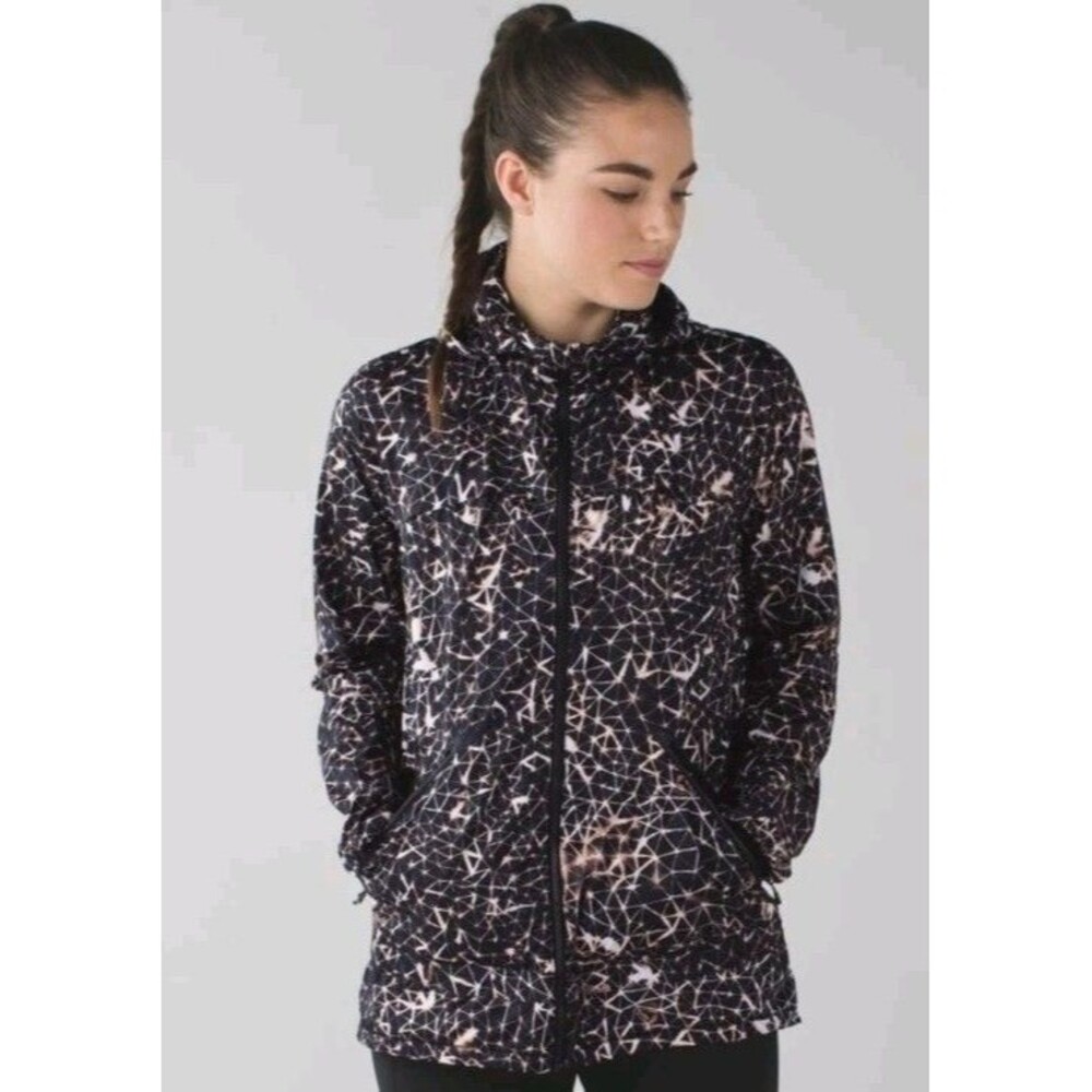 Lululemon Miss Misty Jacket II Star Crushed Multi With Packable Hood Size 8
